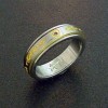 Titanium & Diamond Rotating Band Ring